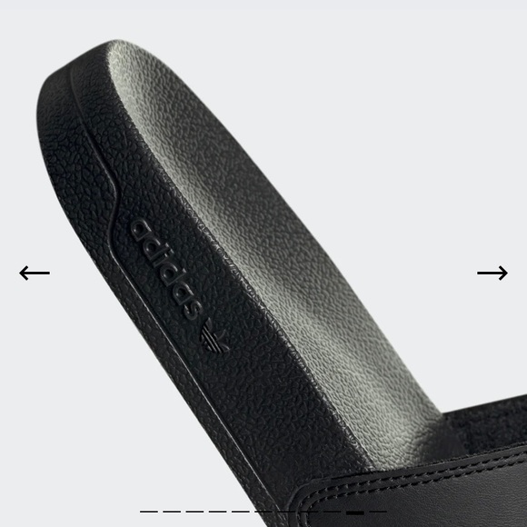 Men's adidas Orignals Adilette Lite Slide Sandals Black White New Various Sizes - Picture 5 of 5